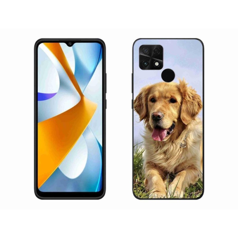 Gelový obal mmCase na mobil Xiaomi Poco C40 - zlatý retrívr