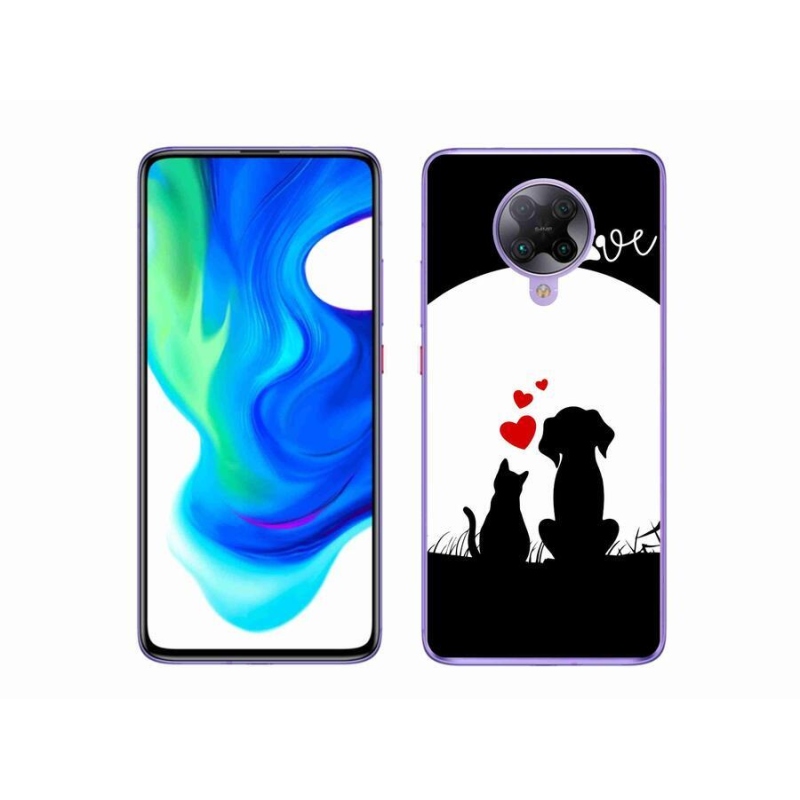 Gelový obal mmCase na mobil Xiaomi Poco F2 Pro - zvířecí láska