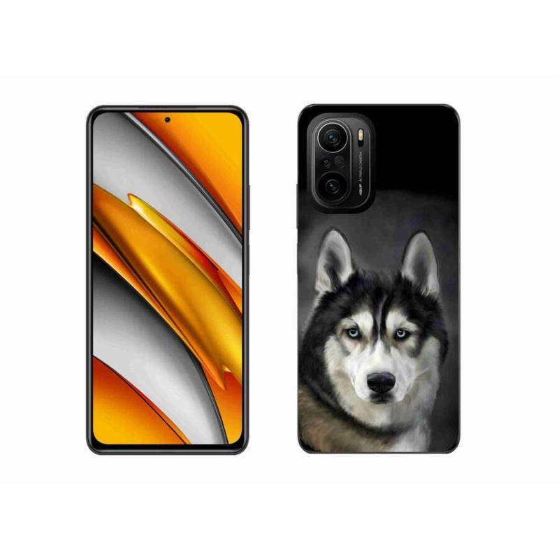 Gelový obal mmCase na mobil Xiaomi Poco F3 - husky