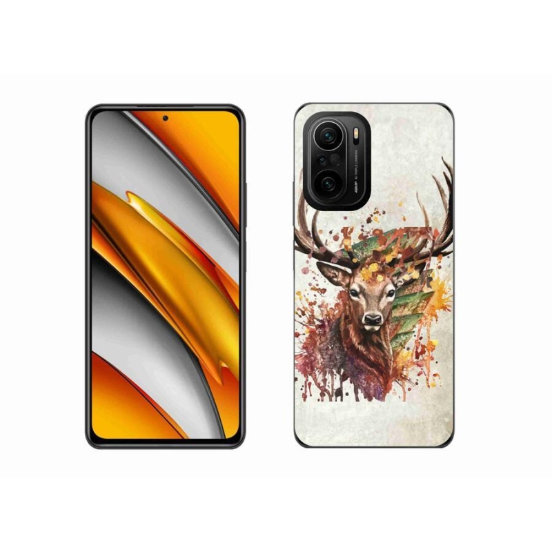 Gelový obal mmCase na mobil Xiaomi Poco F3 - jelen 1
