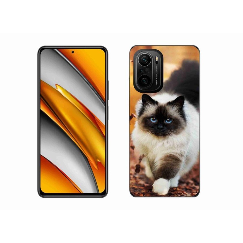 Gelový obal mmCase na mobil Xiaomi Poco F3 - kočka 1