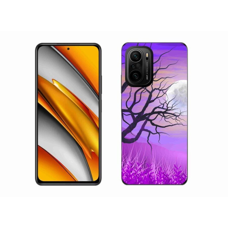 Gelový obal mmCase na mobil Xiaomi Poco F3 - kreslený opadaný strom