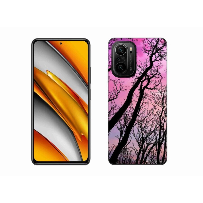 Gelový obal mmCase na mobil Xiaomi Poco F3 - opadané stromy