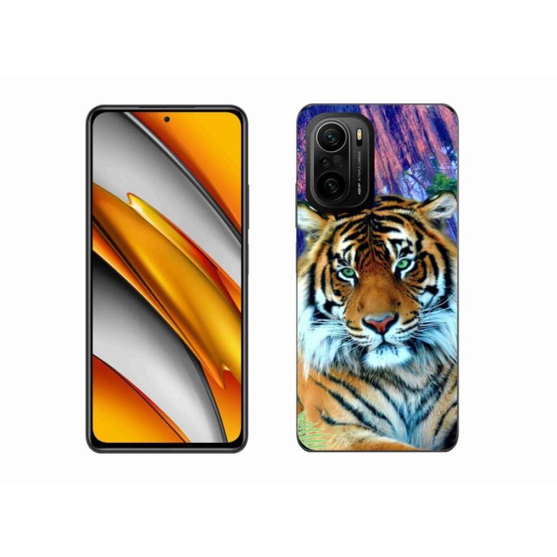 Gelový obal mmCase na mobil Xiaomi Poco F3 - tygr