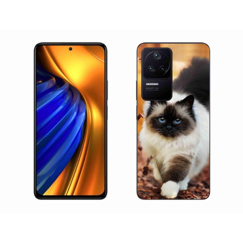 Gelový obal mmCase na mobil Xiaomi Poco F4 - kočka