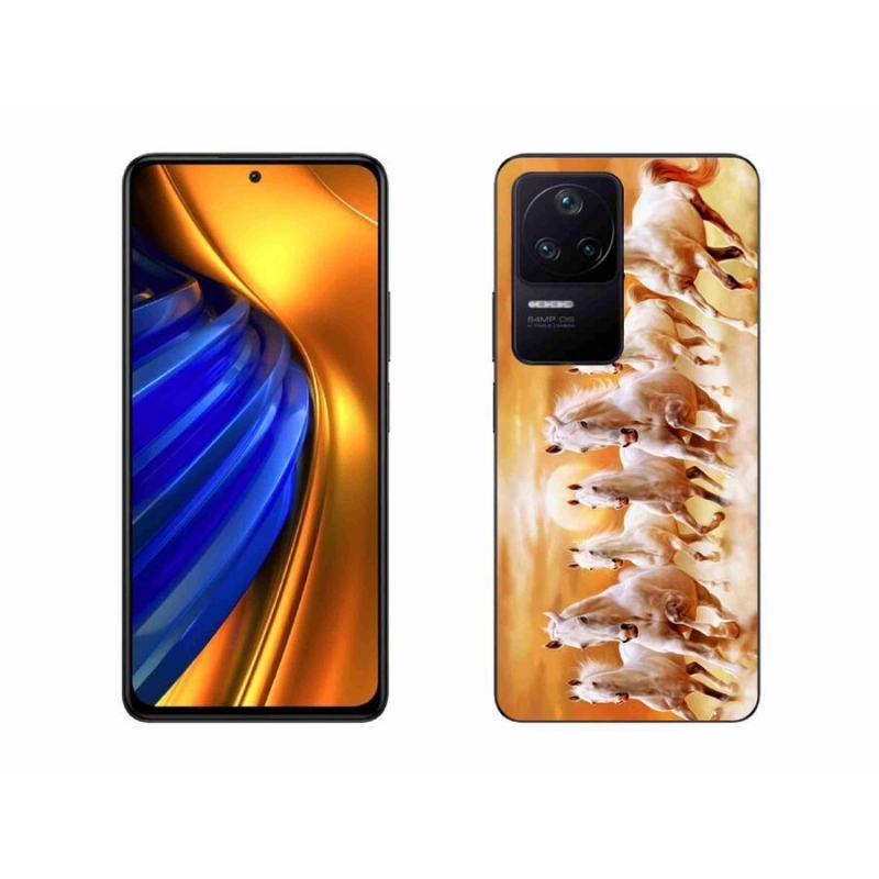 Gelový obal mmCase na mobil Xiaomi Poco F4 - koně 2