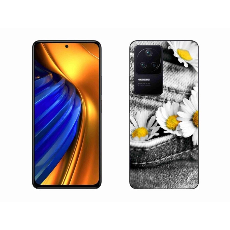 Gelový obal mmCase na mobil Xiaomi Poco F4 - kopretiny