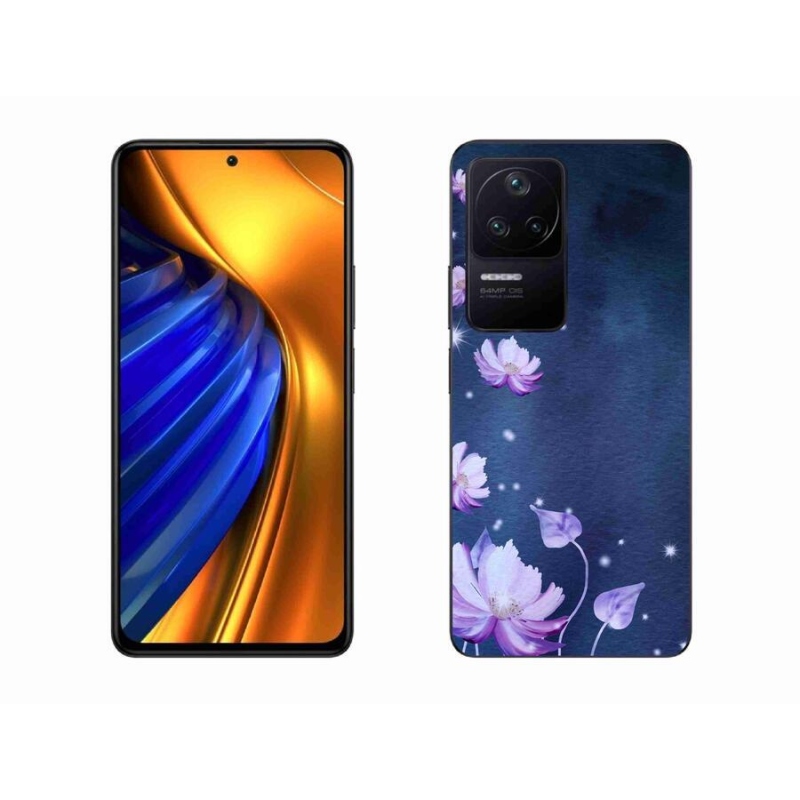Gelový obal mmCase na mobil Xiaomi Poco F4 - padající květy