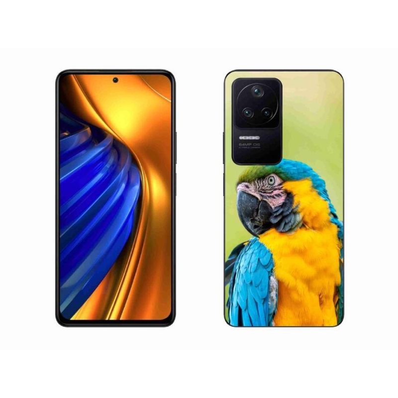 Gelový obal mmCase na mobil Xiaomi Poco F4 - papoušek ara 2