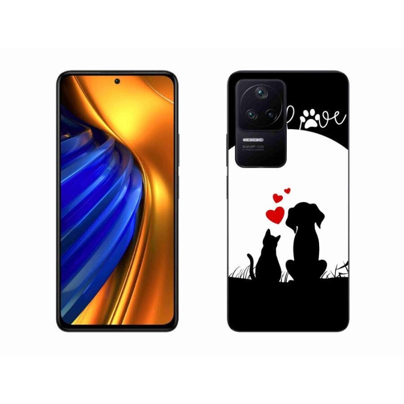 Gelový obal mmCase na mobil Xiaomi Poco F4 - zvířecí láska