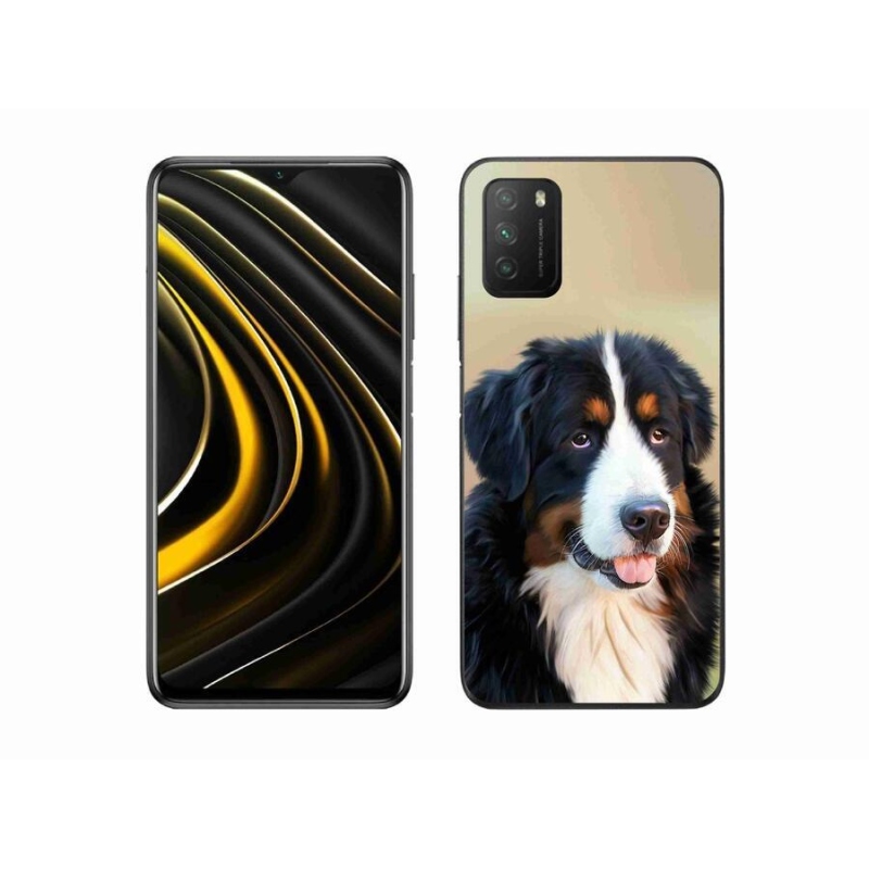 Gelový obal mmCase na mobil Xiaomi Poco M3 - bernský salašnický pes