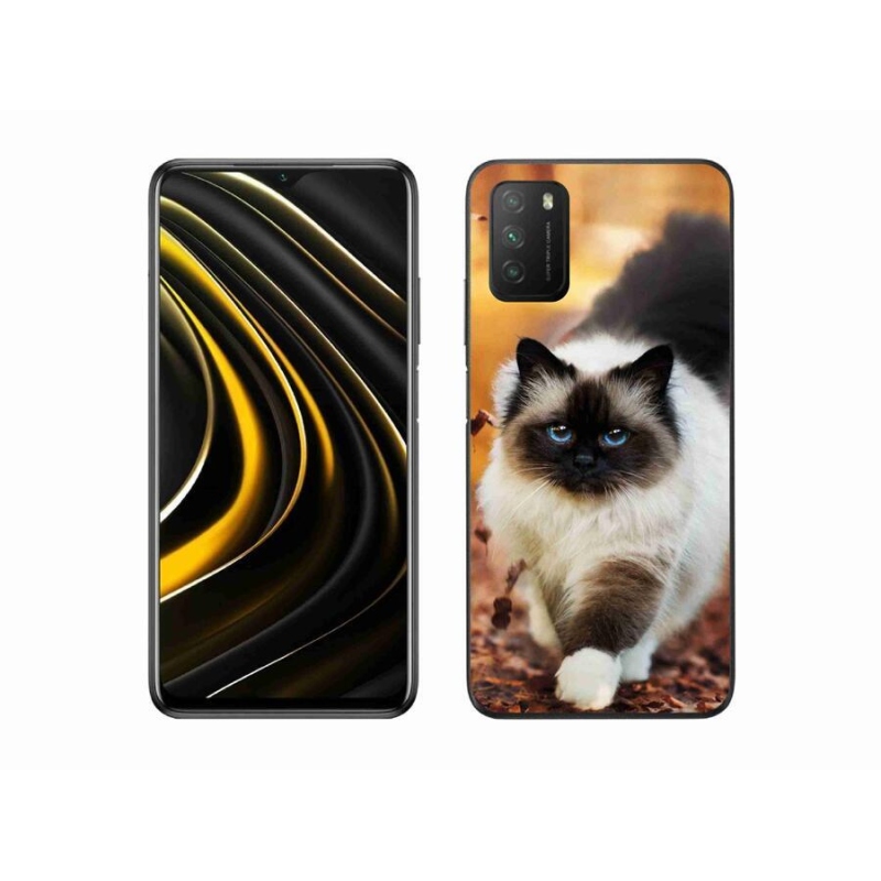 Gelový obal mmCase na mobil Xiaomi Poco M3 - kočka 1