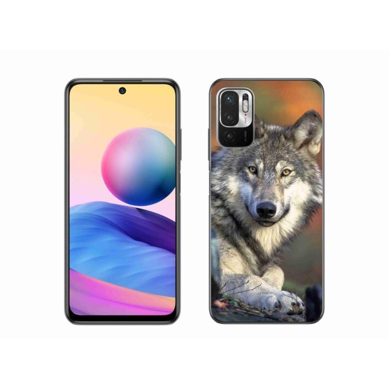 Gelový obal mmCase na mobil Xiaomi Poco M3 Pro/5G - vlk