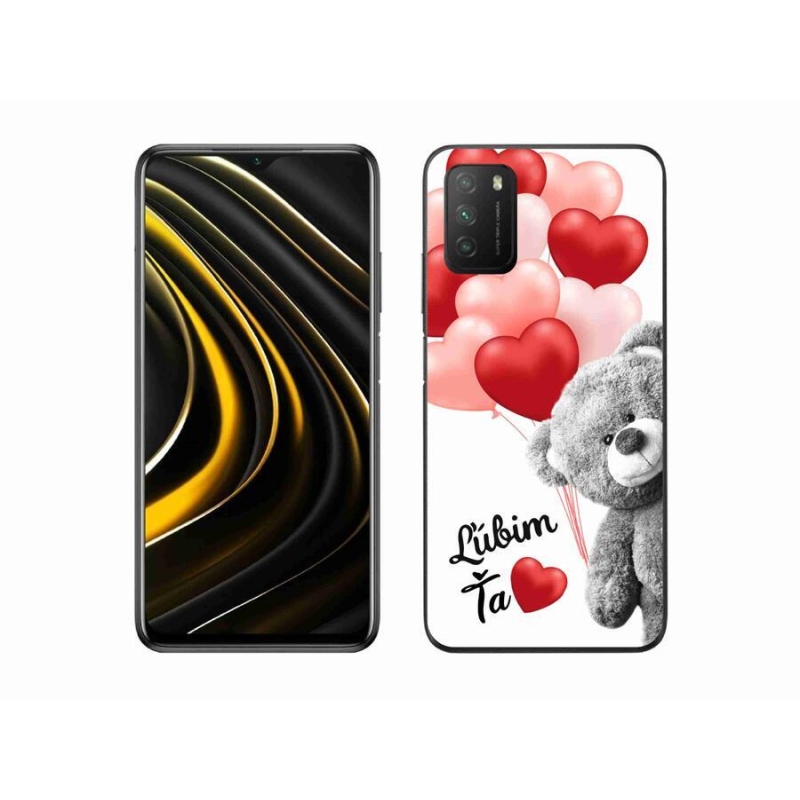 Gelový obal mmCase na mobil Xiaomi Poco M3 - ľúbim ťa sk