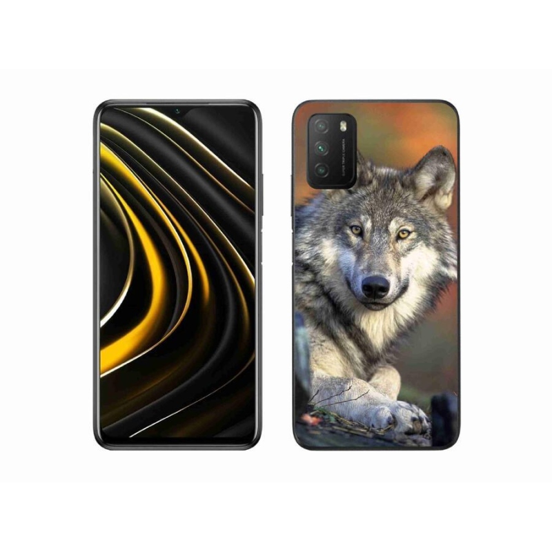 Gelový obal mmCase na mobil Xiaomi Poco M3 - vlk
