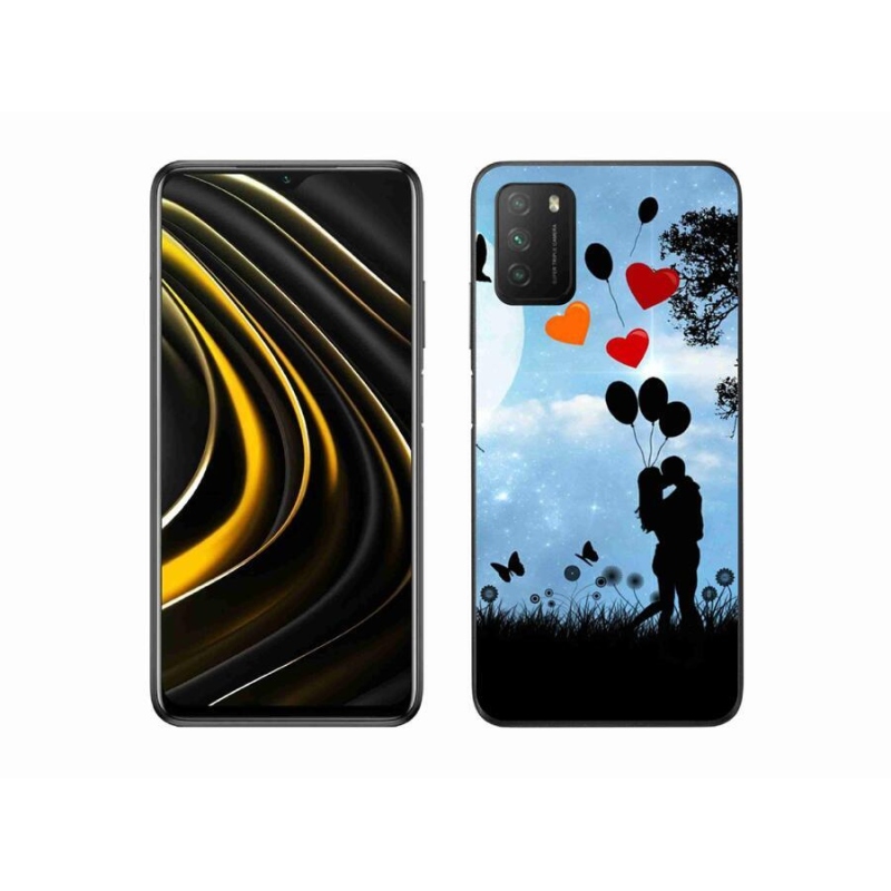 Gelový obal mmCase na mobil Xiaomi Poco M3 - zamilovaný pár