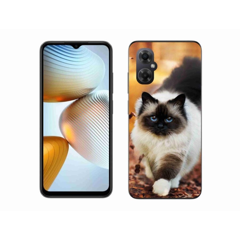 Gelový obal mmCase na mobil Xiaomi Poco M4 5G - kočka