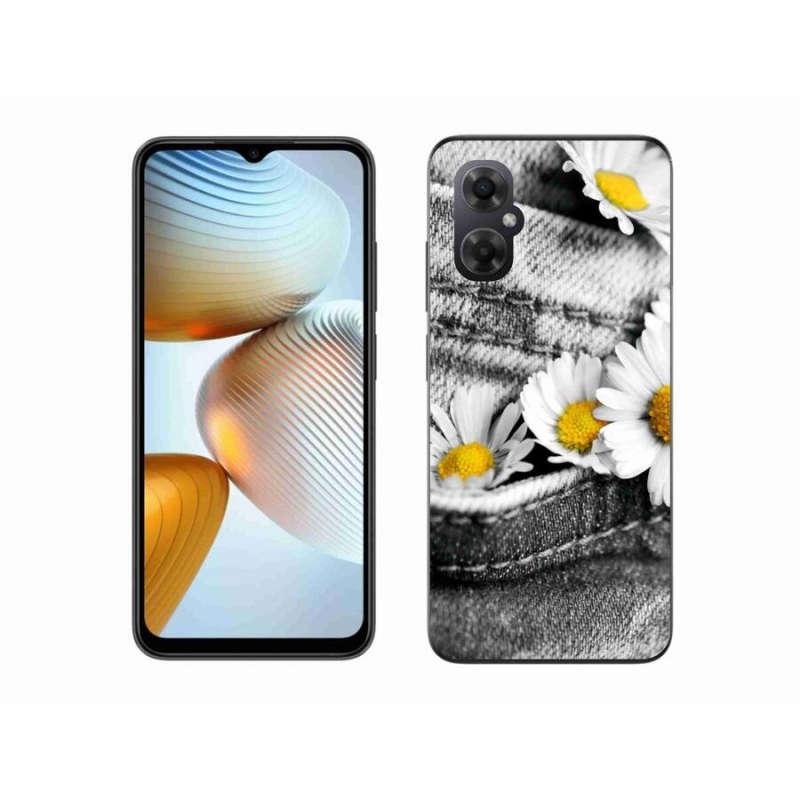 Gelový obal mmCase na mobil Xiaomi Poco M4 5G - kopretiny