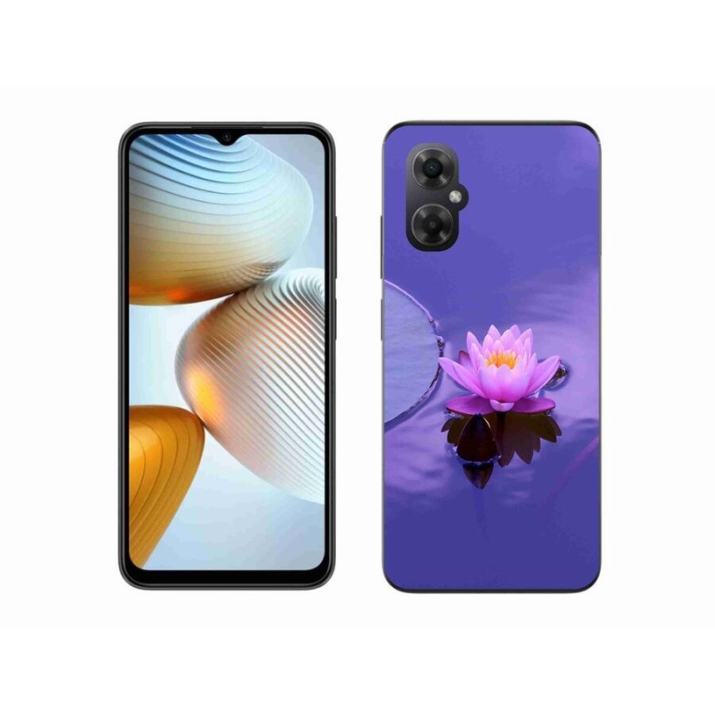 Gelový obal mmCase na mobil Xiaomi Poco M4 5G - květ na hladině