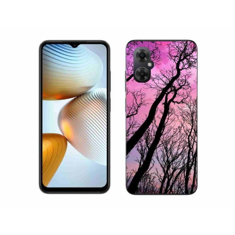 Gelový obal mmCase na mobil Xiaomi Poco M4 5G - opadané stromy