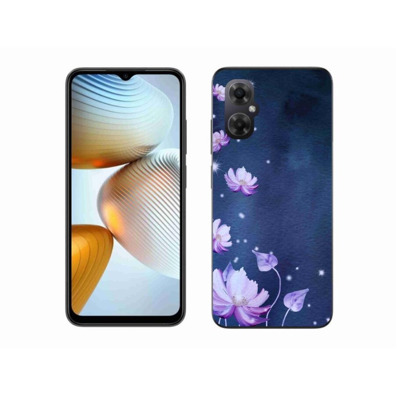 Gelový obal mmCase na mobil Xiaomi Poco M4 5G - padající květy