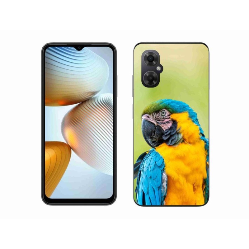 Gelový obal mmCase na mobil Xiaomi Poco M4 5G - papoušek ara 2