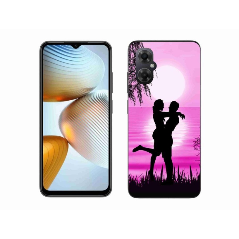 Gelový obal mmCase na mobil Xiaomi Poco M4 5G - západ slunce