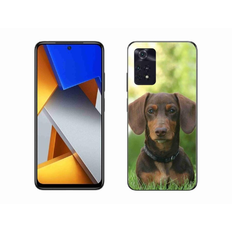 Gelový obal mmCase na mobil Xiaomi Poco M4 Pro 4G - hnědý jezevčík