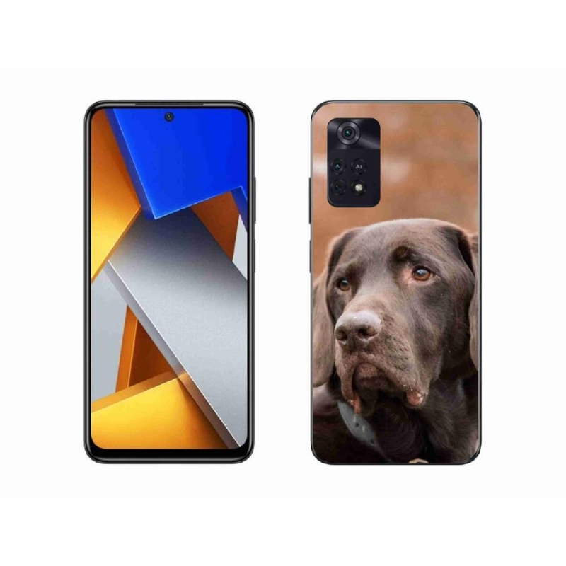 Gelový obal mmCase na mobil Xiaomi Poco M4 Pro 4G - hnědý labrador