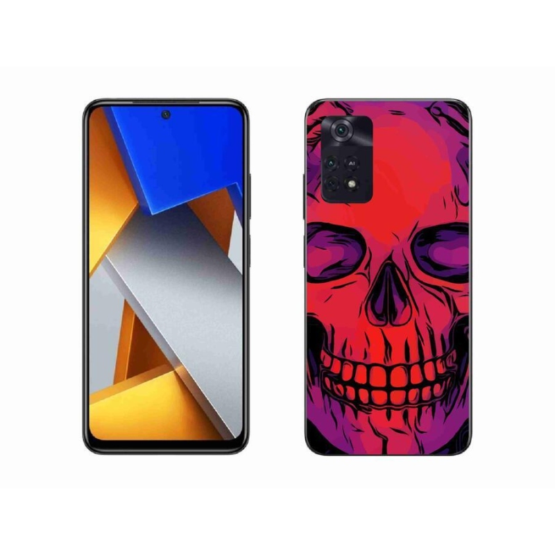 Gelový obal mmCase na mobil Xiaomi Poco M4 Pro 4G - lebka