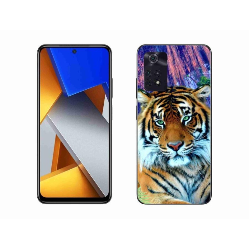 Gelový obal mmCase na mobil Xiaomi Poco M4 Pro 4G - tygr