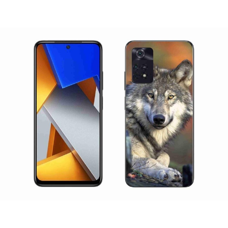 Gelový obal mmCase na mobil Xiaomi Poco M4 Pro 4G - vlk