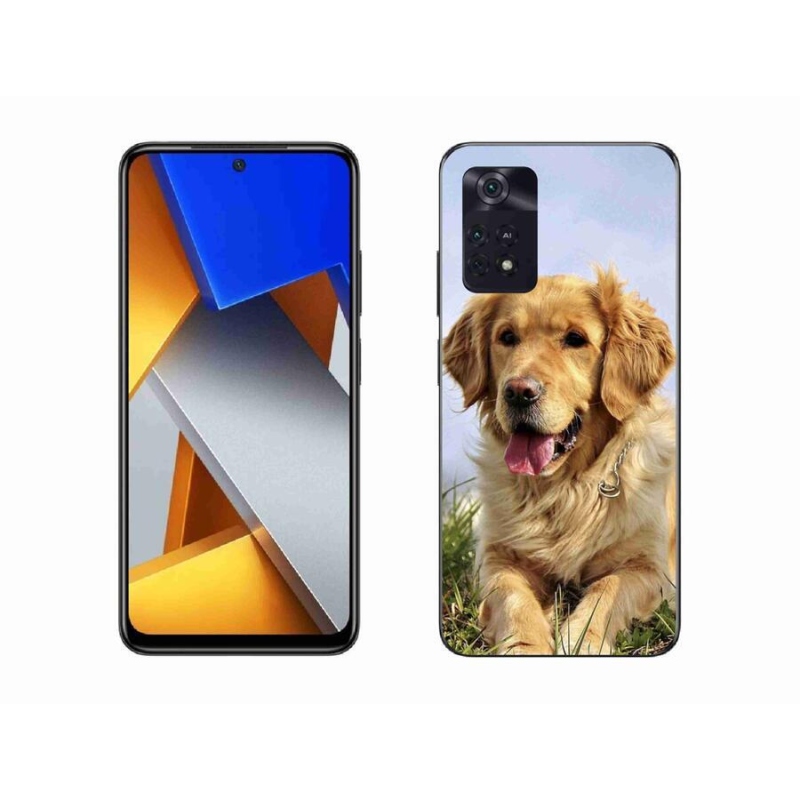 Gelový obal mmCase na mobil Xiaomi Poco M4 Pro 4G - zlatý retrívr