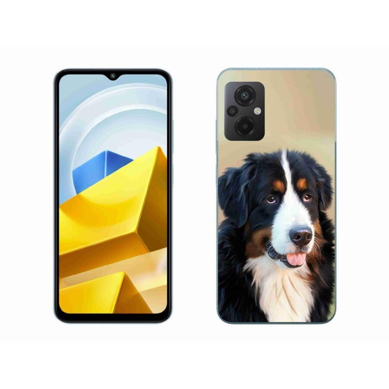 Gelový obal mmCase na mobil Xiaomi Poco M5 4G - bernský salašnický pes