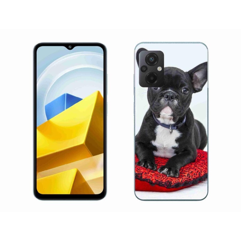 Gelový obal mmCase na mobil Xiaomi Poco M5 4G - buldok