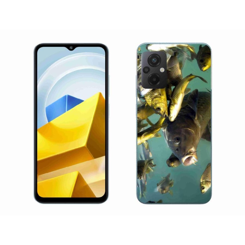 Gelový obal mmCase na mobil Xiaomi Poco M5 4G - hejno ryb