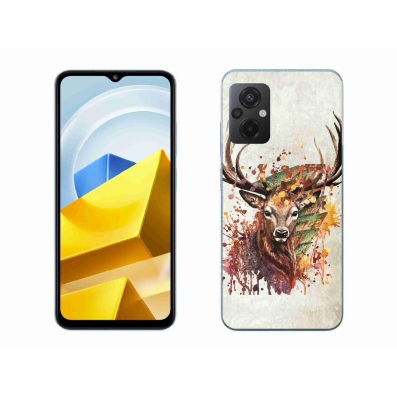 Gelový obal mmCase na mobil Xiaomi Poco M5 4G - jelen 1