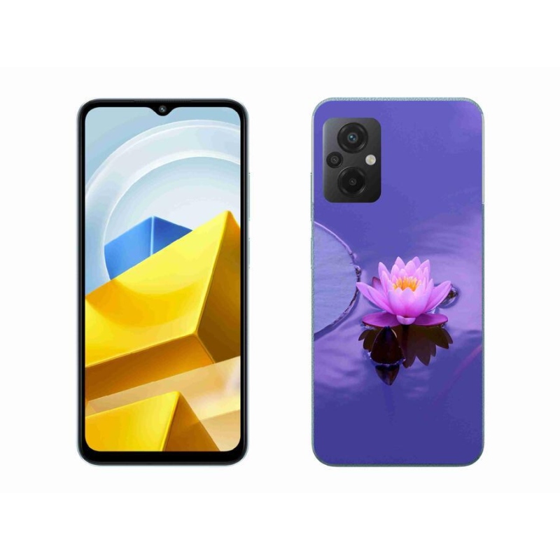 Gelový obal mmCase na mobil Xiaomi Poco M5 4G - květ na hladině