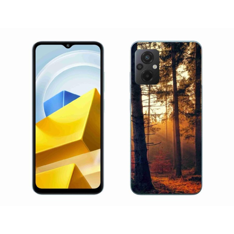 Gelový obal mmCase na mobil Xiaomi Poco M5 4G - les