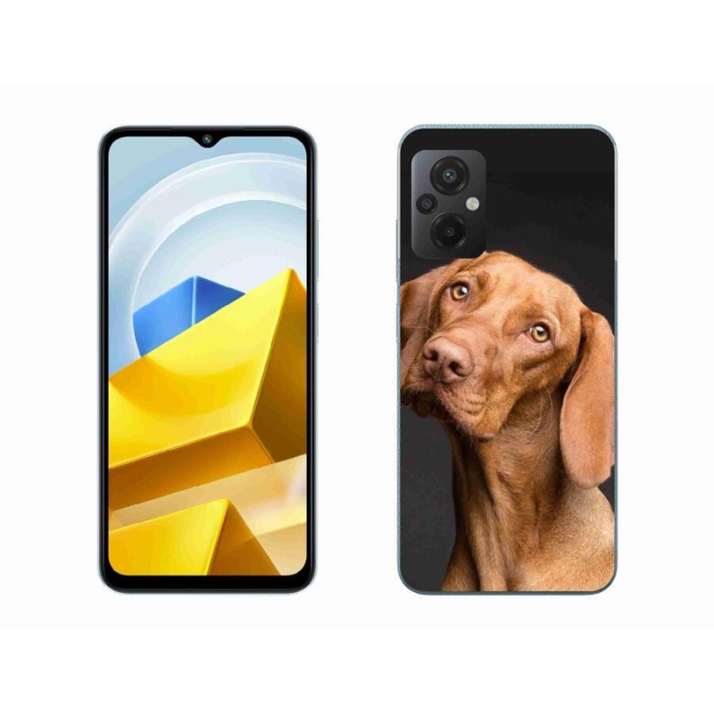 Gelový obal mmCase na mobil Xiaomi Poco M5 4G - maďarský ohař