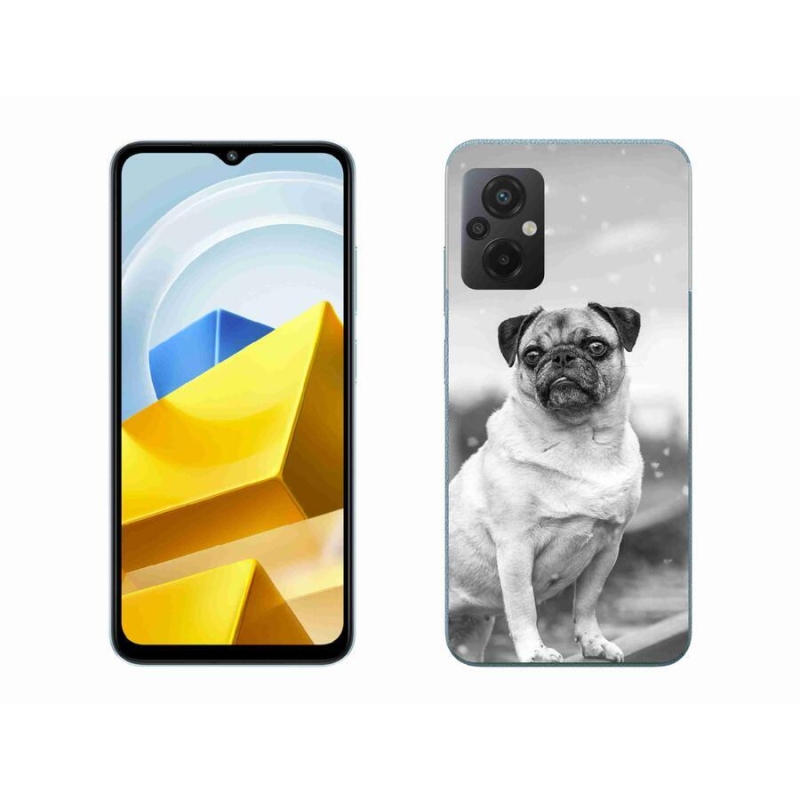 Gelový obal mmCase na mobil Xiaomi Poco M5 4G - mops