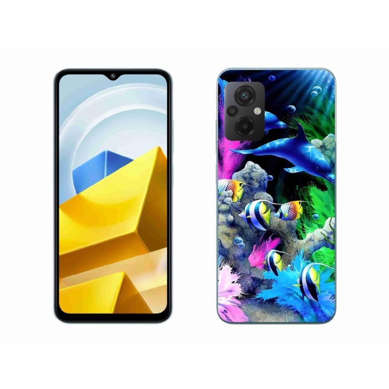 Gelový obal mmCase na mobil Xiaomi Poco M5 4G - mořský svět