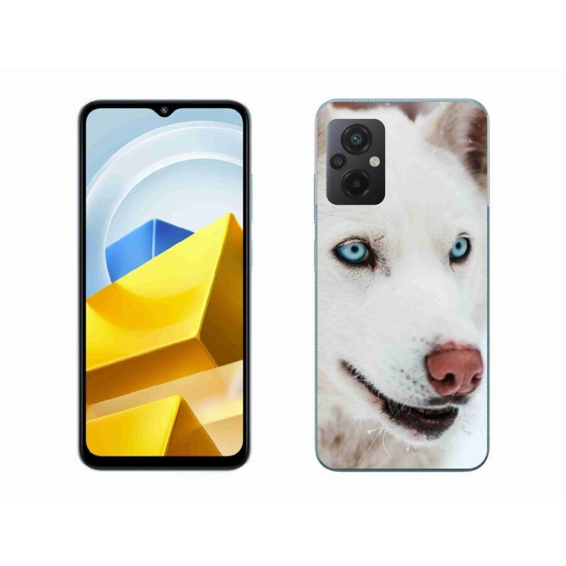 Gelový obal mmCase na mobil Xiaomi Poco M5 4G - psí pohled