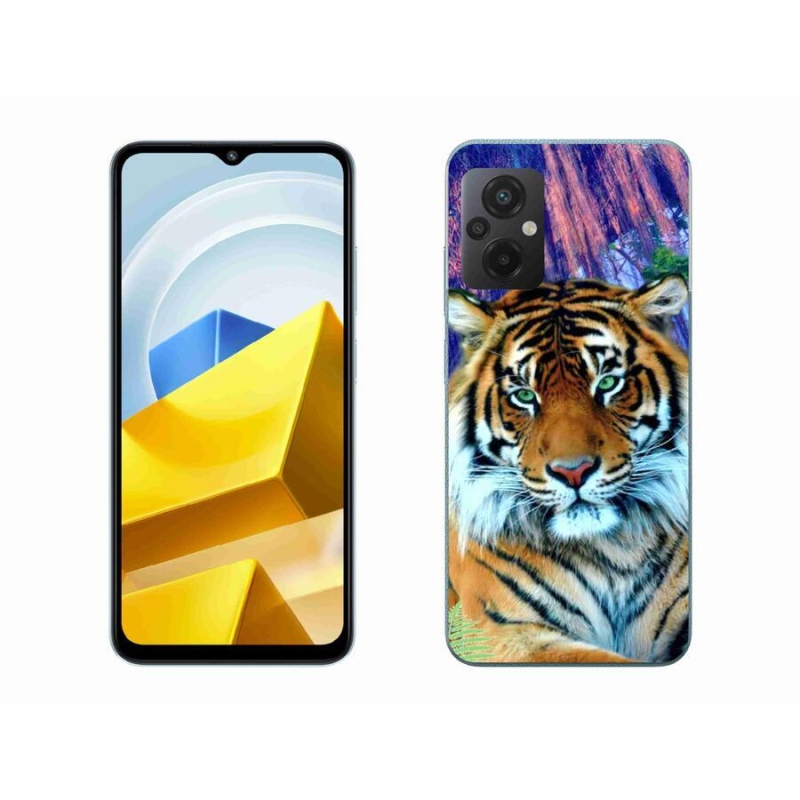 Gelový obal mmCase na mobil Xiaomi Poco M5 4G - tygr