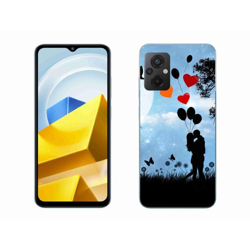 Gelový obal mmCase na mobil Xiaomi Poco M5 4G - zamilovaný pár