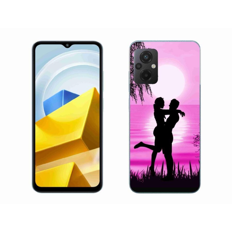 Gelový obal mmCase na mobil Xiaomi Poco M5 4G - západ slunce