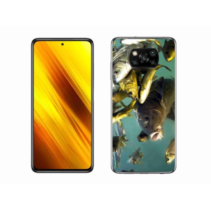 Gelový obal mmCase na mobil Xiaomi Poco X3 - hejno ryb