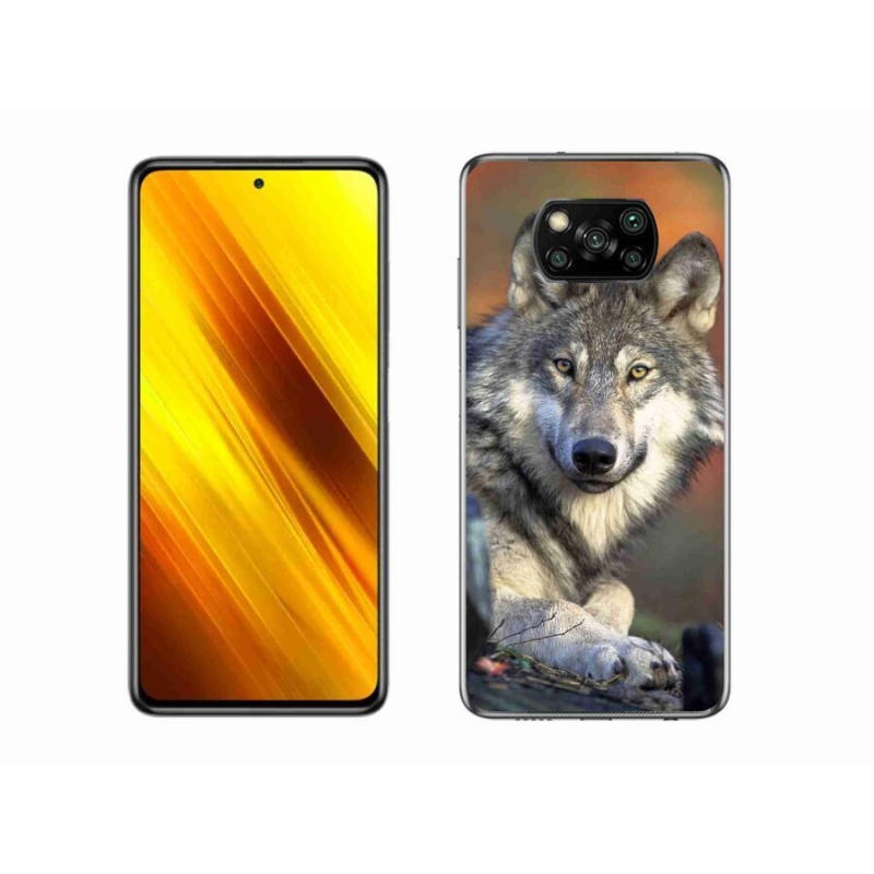 Gelový obal mmCase na mobil Xiaomi Poco X3 Pro - vlk