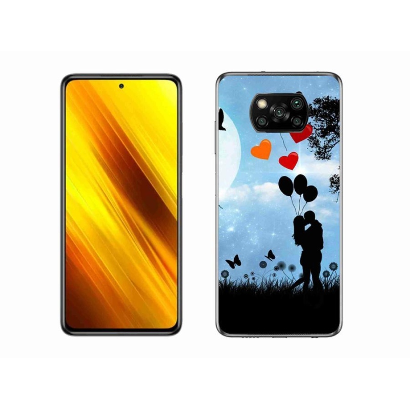 Gelový obal mmCase na mobil Xiaomi Poco X3 - zamilovaný pár