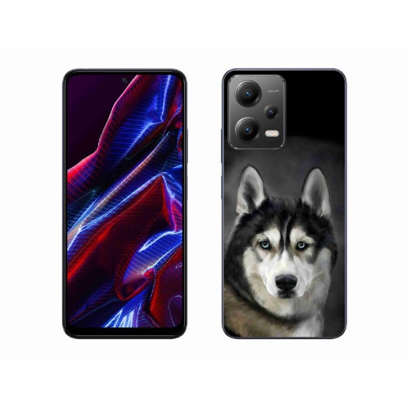 Gelový obal mmCase na mobil Xiaomi Poco X5 5G - husky